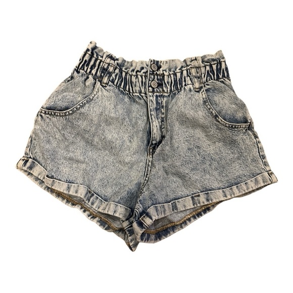 PACSUN High Waist Gray Denim Shorts - Picture 1 of 3